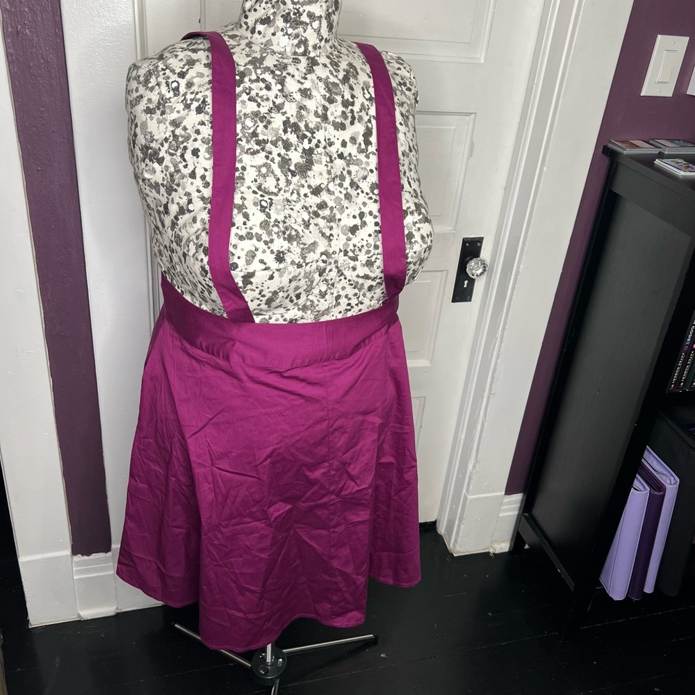 Timeless London purple pinafore skirt